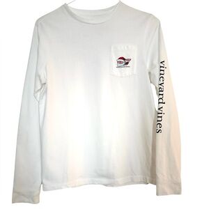 Vineyard Vines Santa Whale Long-Sleeve Pocket Tee
SIZE: Youth XL